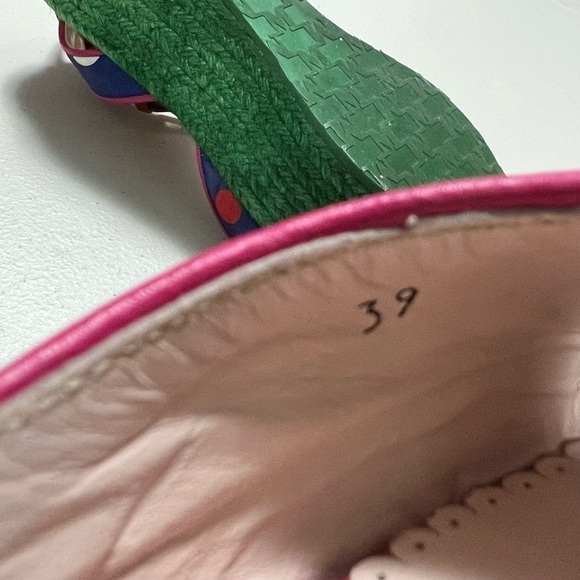 M Missoni Polka Dot Espadrilles Platform Sandals - Picture 9 of 14